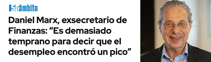 “Es demasiado temprano para decir que el desempleo encontró un pico”